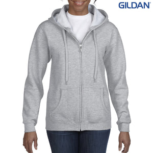 Open image in slideshow, Heavy Blend Ladies Full Zip Hooded Sweatshirt
