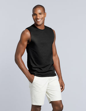 Open image in slideshow, Ultra Cotton Adult Sleeveless T-Shirt
