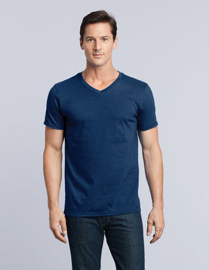 Open image in slideshow, Softstyle Adult V-Neck T-Shirt
